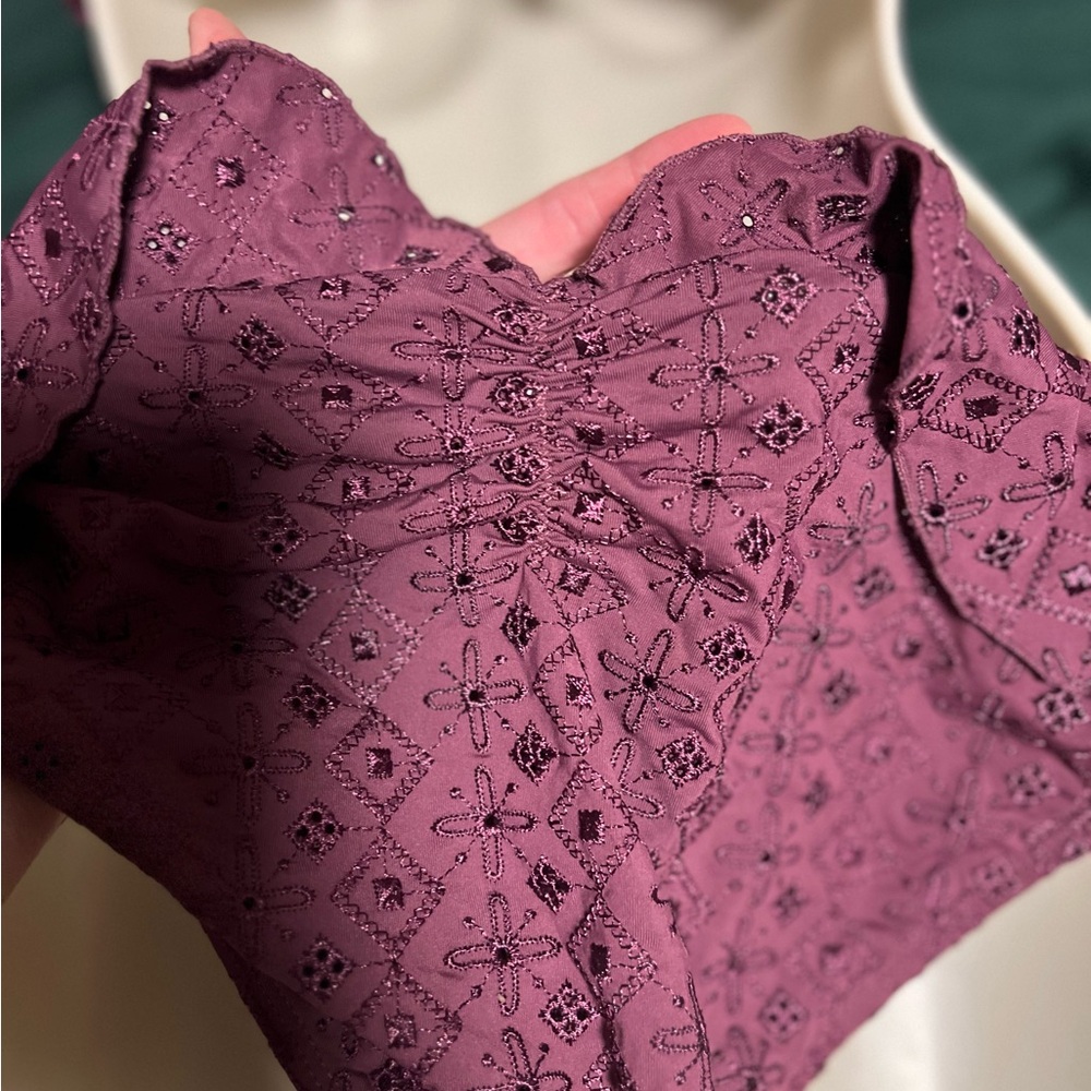 Purple Ruffled Bikini Set - Picture 3 of 4